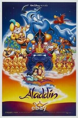 Affiche De Cinéma De Disney Aladdin (1992) Theatrical Rolled Ds 27x40 (nouveau)