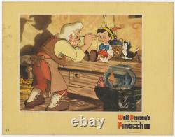Affiche De Cinéma De Pinocchio Disney, Carte De Lobby Originale 1940