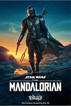 Affiche De Cinéma Disney + Star Wars The Mandalorian 27x40 Double Face Ds