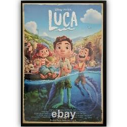 Affiche De Cinéma Luca Disney+ 27x40 One-sheet Ss Pixar Rare
