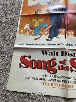 Affiche De Cinéma Originale 1972 De Walt Disney's Song Of The South 1 Sheet 41 X 27
