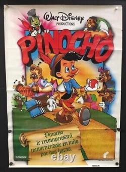 Affiche De Cinéma Originale De Pinocchio Walt Disney Affiches Espagnoles De Hollywood