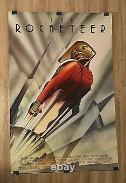 Affiche De Cinéma Originale De Rocketeer Disney Classic 1991 Art Deco Design 27x41