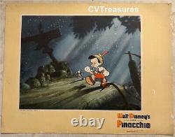 Affiche De Cinéma Pinocchio Walt Disney Vintage Carte De Lobby Originale 1940 2