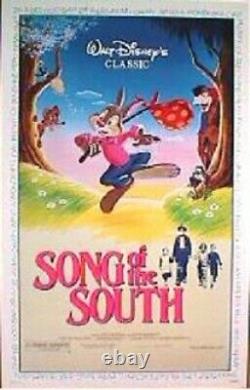 Affiche De Cinéma Song Of The South Rolled 27x41 Disney 1986