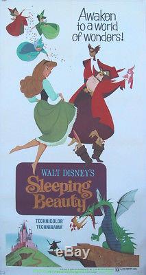 Affiche De Film De Beauté De Sommeil 3s R1970 Disney Animation