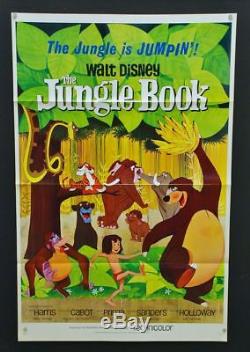Affiche De Film Originale Du Livre De La Jungle, 1967, Affiches Animées De Disney