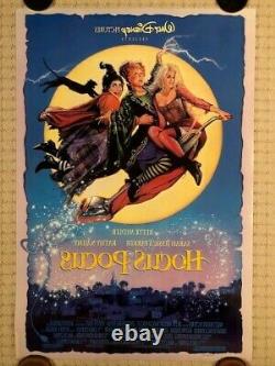 Affiche Théâtrale Originale De Disney Hocus Pocus 1993 Ds Mint 27 X 40 (numérotée)
