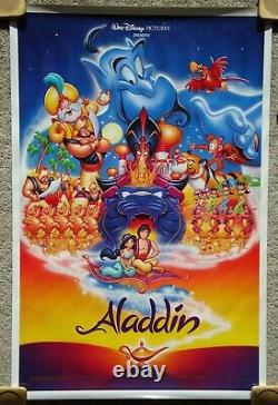 Affiche de cinéma officielle enroulée d'Aladdin DS de Disney aux États-Unis