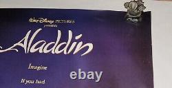 Affiche de film officielle enroulée d'Aladdin de Disney ADV DS US Original