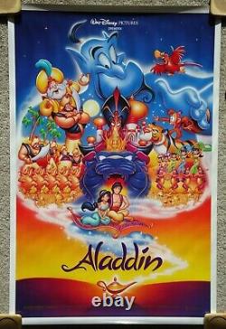 Affiche de film officielle originale roulée d'Aladdin de Disney pour DS (États-Unis)
