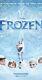 Affiche De Film Original Disney Frozen 2013 Avance/teaser Limitée/rare 27x40