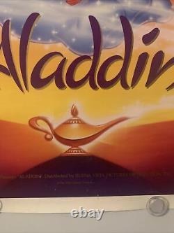 Affiche de film originale ALADDIN de 1992 WALT DISNEY