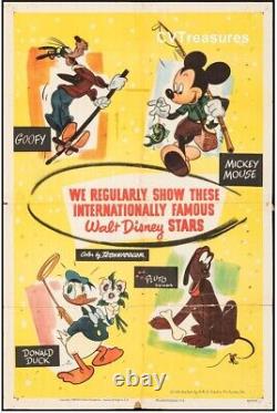 Affiche de film vintage des courts métrages d'animation de Walt Disney en 1947.