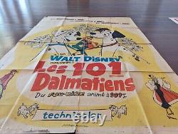 Affiche originale de 1961 de WALT DISNEY'S LES 101 DALMATIENS (Version française)