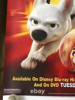 Affiche originale du film Disney Bolt 2008 en format 27x40, recto-verso.