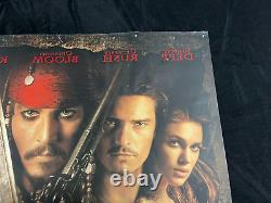 Affiche promotionnelle avancée en double face de 27x40 pouces du film Disney Pirates des Caraïbes de 2003 AA