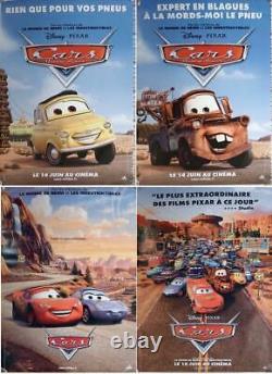 Affiches de film originales 'Cars Disney / Pixar' pour abribus avec les personnages principaux