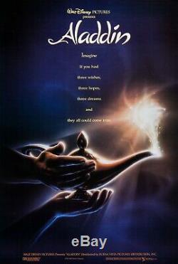Aladdin 1992 Advance Teaser Walt Disney Ds 2 Faces 27x40 Us Affiche Du Film
