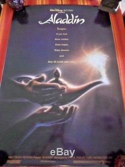 Aladdin Movie Poster Double Face Original Disney Robin Williams Nouveau