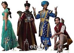 Aladdin de Disney - Ensemble officiel de découpes en carton grandeur nature et miniatures de 4 personnages