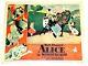 Alice Au Pays Des Merveilles Originale 1951 Rko Carte Hall Peinture Roses Disney Nss