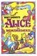 Alice Au Wonderland Affiche De Movie Original R1981 Plié 27x41 Anneau Disney