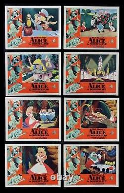 Alice En Wonderlande? Cinémasterpies Movie Poster Lobby Card Set Disney 1951