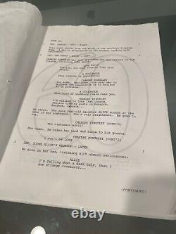 Alice In Wonderland Script Original Tim Burton Johnny Depp Disney Disneyana Prop