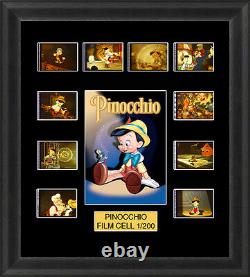 Arrière-plan Disney Pinocchio 1940 Encadré Cellule de Film 35mm Souvenir de Film Rétroéclairé