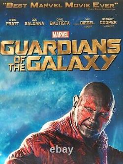 Art du poster des Gardiens de la Galaxie MARVEL DISNEY Ultra Rare Promo de Film STARLORD.