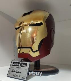 Autographié Iron Man Casque Windlass Studios Limited Edtn 11 Robert Downey Jr