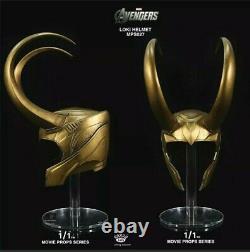 Autographié Roi Arts Casque Loki 11 Échelle Tom Hiddleston Marvel Les Avengers
