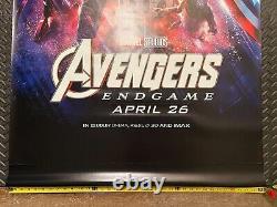 Avengers Endgame Disney Store 3' X 6' Affiche Promotionnelle En Vinyle (super Rare!)