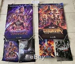 Avengers Infinity War Et Endgame Affiche Originale De Film 27x40 Ds Marvel Disney