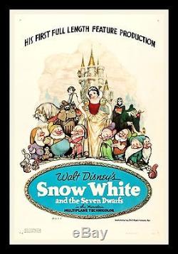 Blanc De Neige Et 7 Sept Dwarfs 1937 Cinemasterpieces Pelle Poster Disney