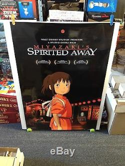 Boite De 25 Loin Spirited Affiche Du Film 27x40 Une Feuille De Disney Miyazaki