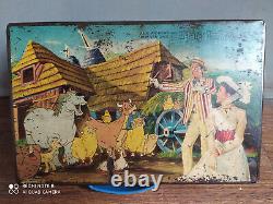 Boîte à lunch publicitaire rare de la marque Eagle de Walt Disney Marry Poppins de l'ancienne époque