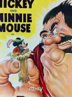 Brave Little Tailor Movie Poster (fine) One Sheet'50rr Walt Disney Mickey Mouse