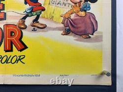 Brave Little Tailor Movie Poster (fine) One Sheet'50rr Walt Disney Mickey Mouse