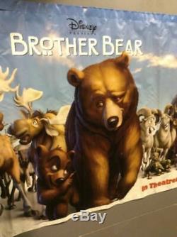 Brother Bear 2 Faces Disney Vinyle Film Immense Bannière! 119x49 Pouces Poster G5