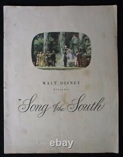 CHANSON DU SUD 1947 Programme rare du film souvenir australien de Walt Disney