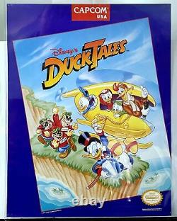 Capcom Disney's Duck Tales Nintendo Nes 1989 Affiche Boutique Vintage Pourpre