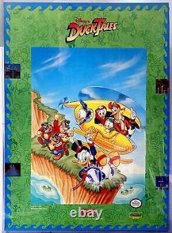 Capcom Disney's Duck Tales Nintendo Nes 1989 Vintage Affiche De Magasin D'origine Vert