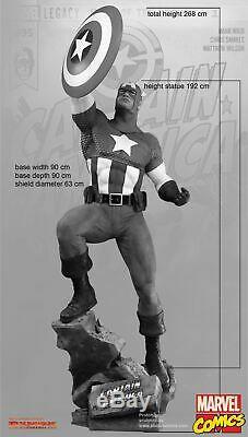 Captain America Classique Life Statue Marvel Disney Rubie De