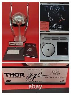 Casque Thor EFX signé par Chris Hemsworth, édition limitée 11, Avengers Marvel rare
