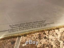 Charles Boyer Snow White & Sept Nains 50e Anniversaire Affiche 1987 Vente Disney