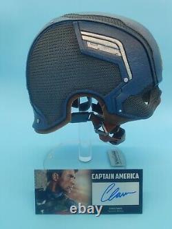 Chris Evans a signé le casque Captain America de King Arts 11 Winter Soldier LE 100WW