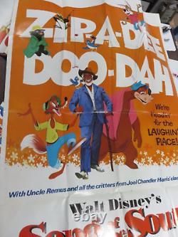 Collection de 12 affiches d'une feuille des années 70 de Disney, le tout pour un seul prix