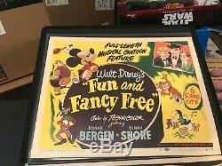 Coquin De Printemps 1947 Titre Carte Lobby Disney Rko High Grade Mickey